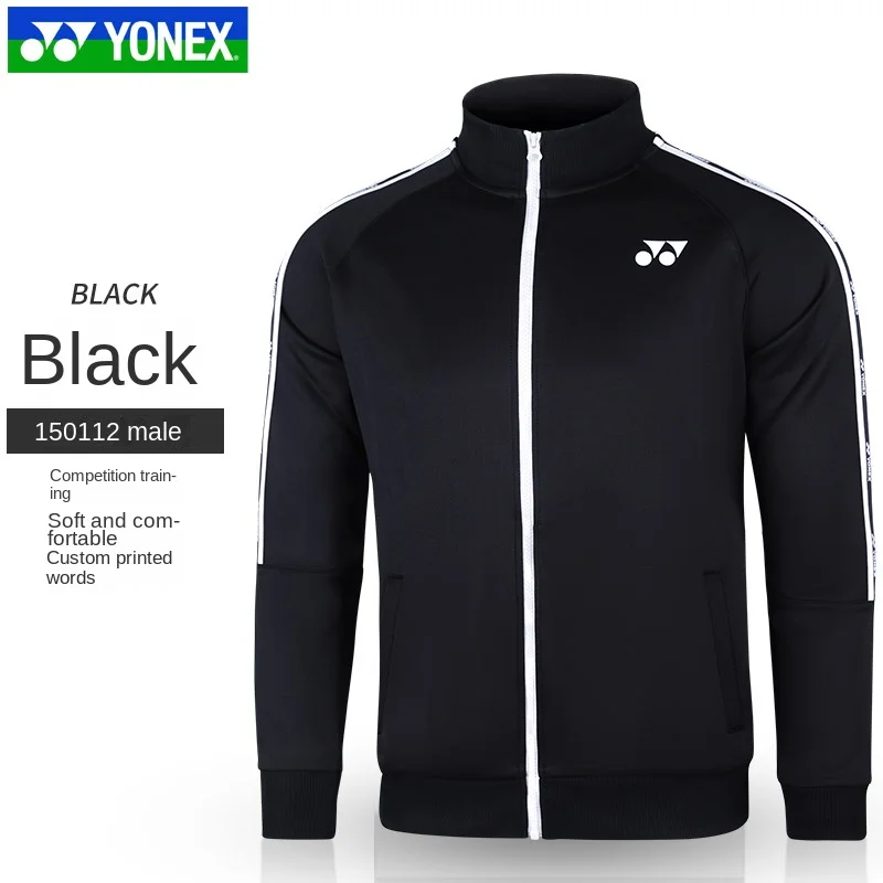 Yonex tennis sport Jersey sports clothing black badminton long sleeve coat men women hoodies 150112