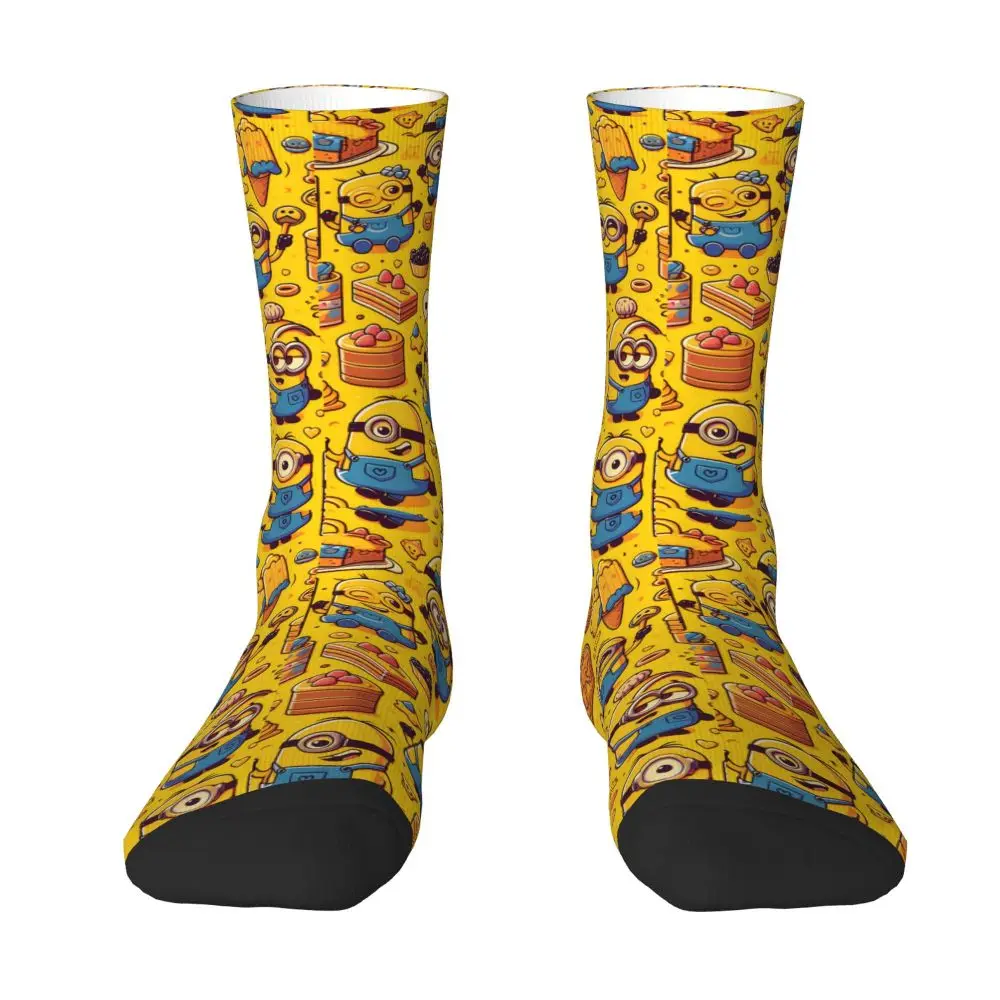 Custom Cool Print M- Minions Cartoon Socks for Women Men Stretchy Summer Autumn Winter M- Minions Bananas Crew Socks 161 S5aa89df9089746fb9e4d4d13c8cc34a3u