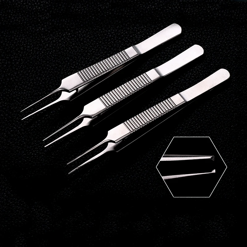 

The ophthalmic tweezers eye microsurgery tweezers double eyelid fat extraction with a fat-based knotting hook forceps eyelid