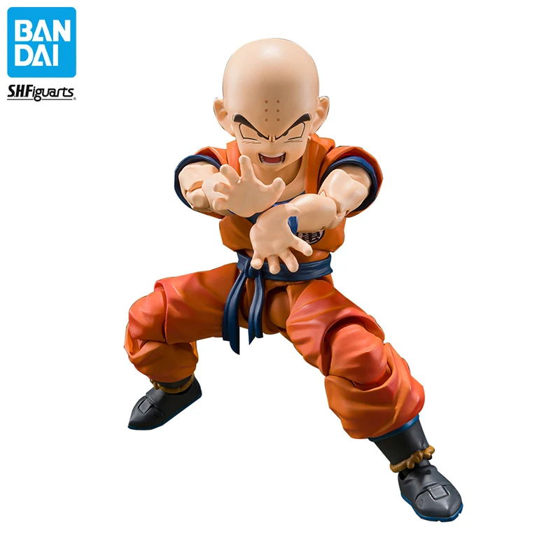 

Bandai Original Dragon Ball Z Krillin Earth's Strongest Man S.H.Figuarts Action Figure PVC Model Toys