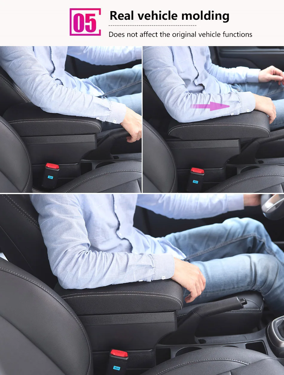 Für Peugeot 2008 Armlehne Für Peugeot 208 Auto-Armlehnenbox 2019-2025 Nachrüstteile Innenausstattung Aufbewahrungsbox Zubehör – Detail 11