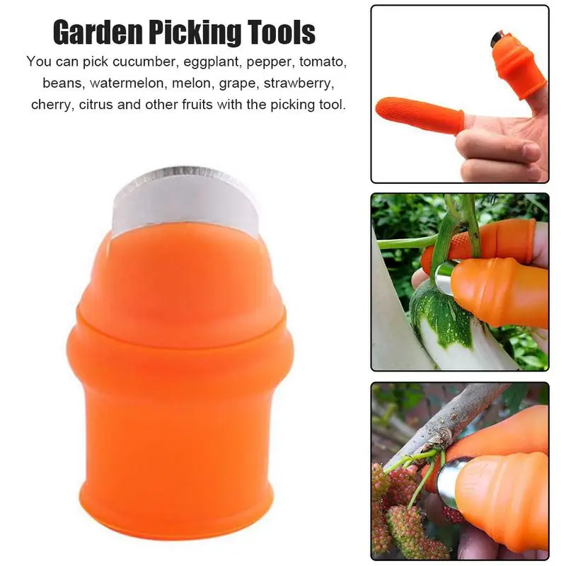 

Silicone Thumb Cutter Separator Finger Tools Picking Device For Garden Harvesting Plant Gardening Tool