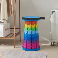 Portable Folding Stool  Lightweight Plastic Subway Queuing Chair And Outdoor Camping Fishing With Carry Bag Telescopic Stool 1