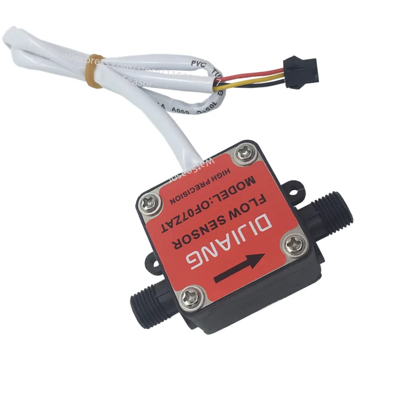 New G1/4" Oval Gear FlowMeter High Precision 0.3~5L/min Oil Flow Sensor Use for Cooking Machine Liquid Sensor Measure Meter