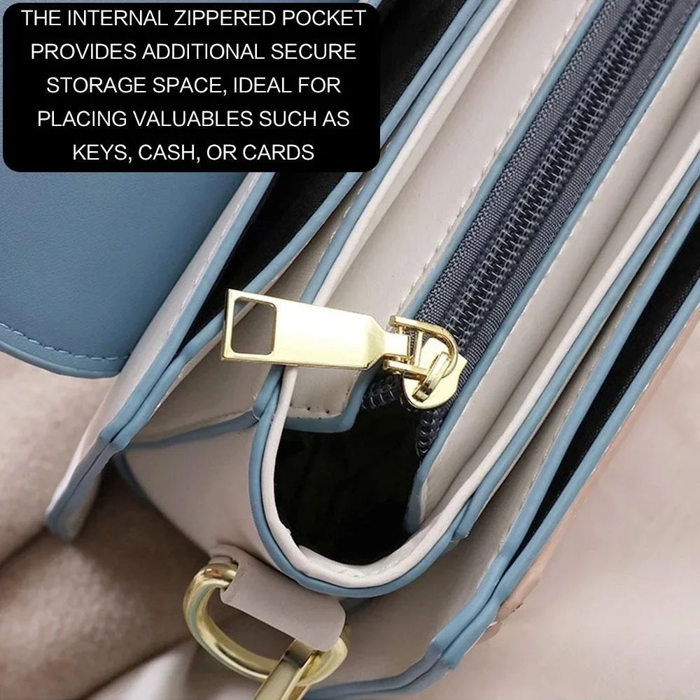 تتميز حقيبة الكروسبودي المربعة الصغيرة هذه بأشرطة...