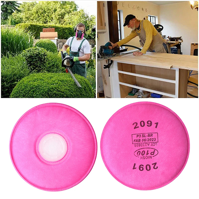 2091 2097 Filter Cotton P100 Dustproof Particle Activated Carbon Filter Cotton Paired With 6200 6800 750 1Pair/2PCS