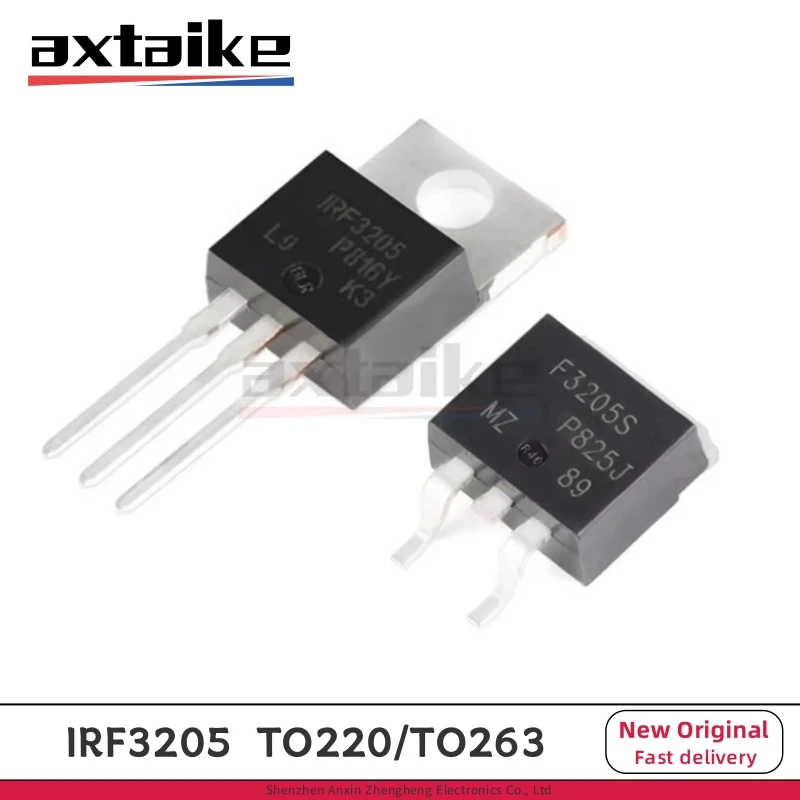 IRF3205 IRF3205PBF TO-220 IRF3205STRLPBF F3205S TO-263 SMD D2PAK 55V 110A 200W N-Channel Power MOSFET SMD Transistor 10PCS