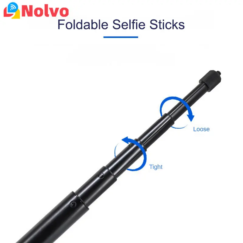 

Extendable Foldable Aluminum Alloy Invisible Selfie Stick Pole Universal Rod Phone Selfie Stick Compatible With Gopro Insta360