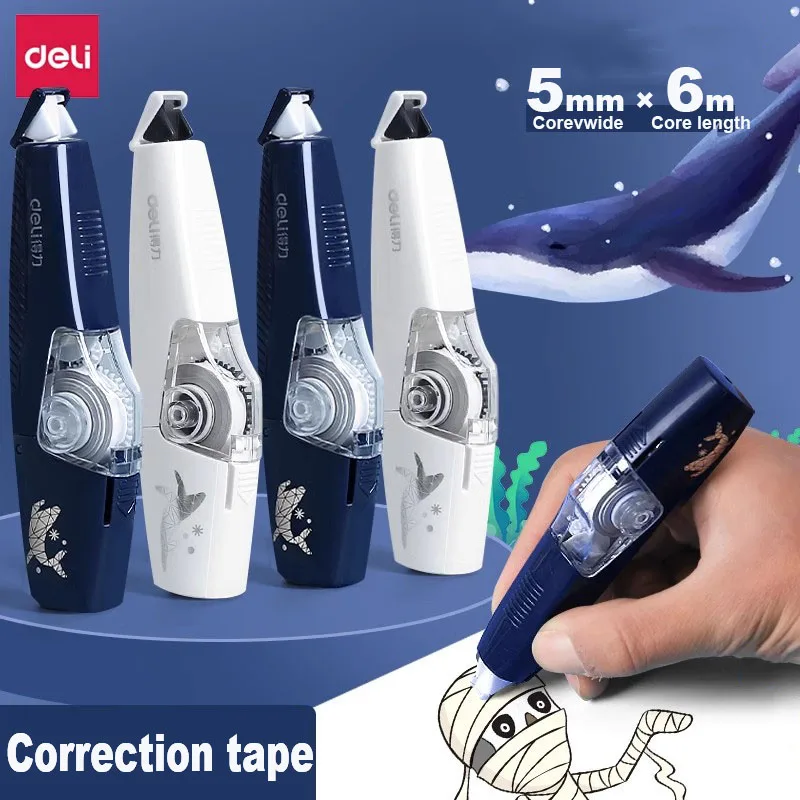 Correction Tape 5mm*6m Portable Replaceable Core Refill for Kids Student Writing Error