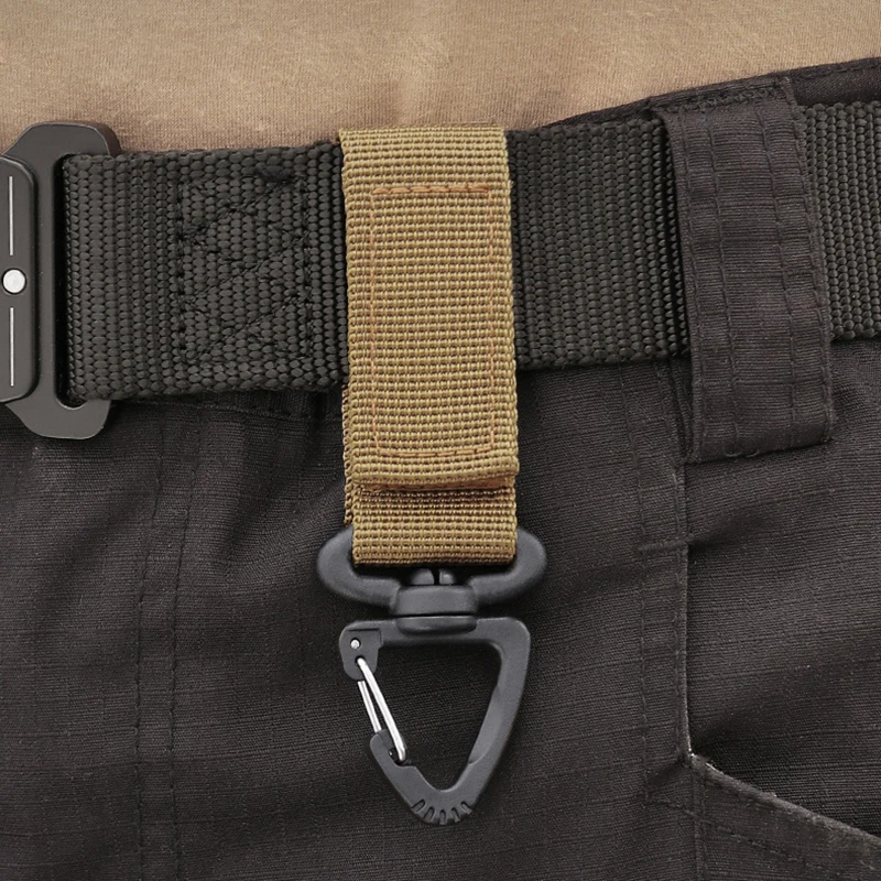 

Nylon Ribbon Webbing Buckles Key Hook Clip Water Bottle Holder Camping Carabiner Belt Backpack Hanger Outdoor Hiking Tools