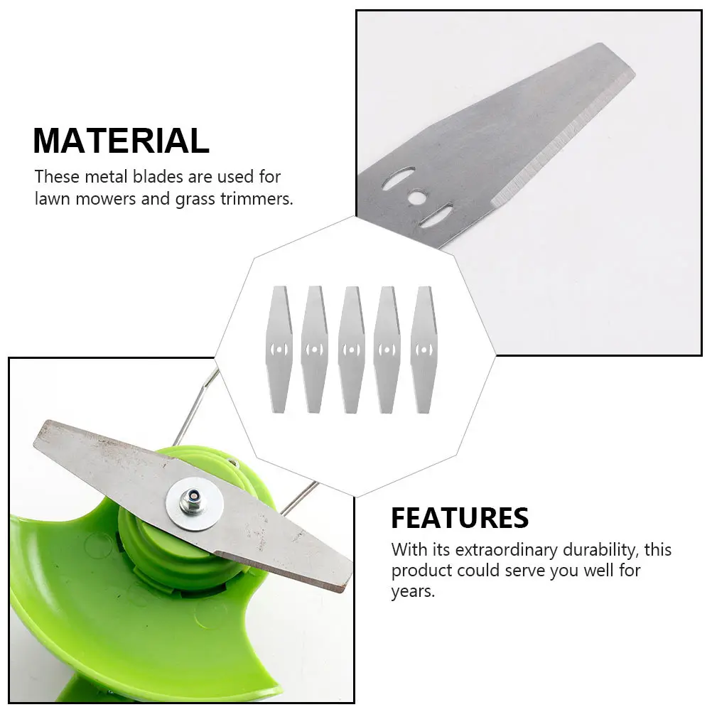 8Pc Hand-Held Lithium Electric Cutting Machine Blade Saw Blade Lawn Mower Blades Metal Garden Grass Trimming Blades prune tool