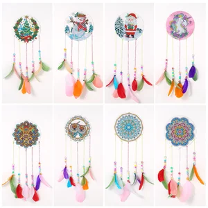 DIY Diamond Painting Wind Chimes Crystal Dream Catcher Craft