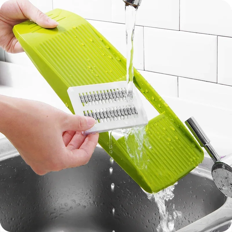 Mandoline Slicer Stainless Steel Vegetable Slicer with 3 Blades Julienne Cutter for Potato Carrot vegetable slicer vegetable cutter food slicer potato slicer potato cutter