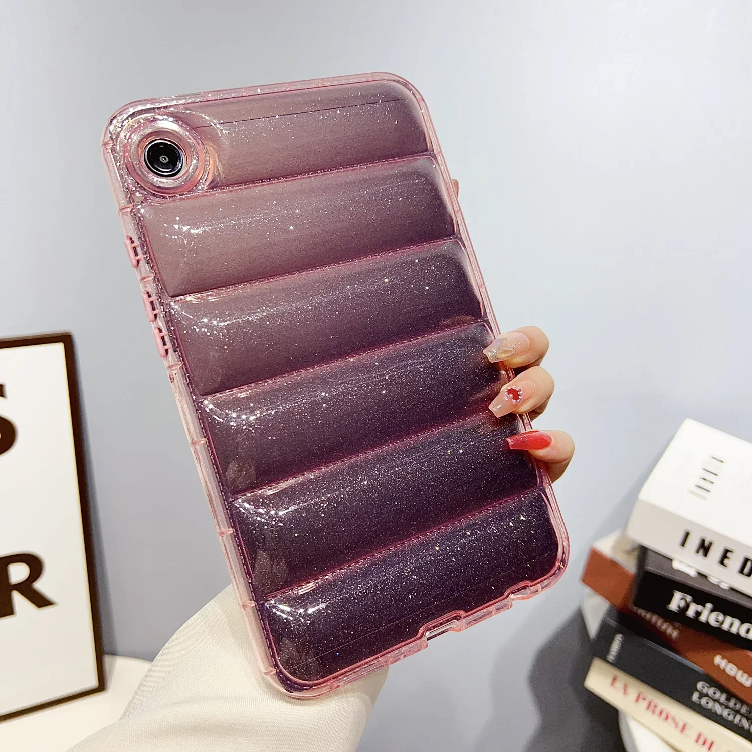 Star Sky Glittering Clear Tablet Case - Transparent Soft Silicone Cover