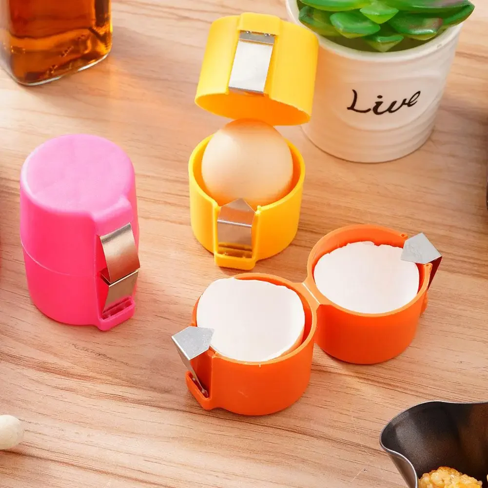 Egg Shell Opener New Egg Shell Opener Portable Egg Opener Kitchen Handheld Shell Crusher Household Press Separator