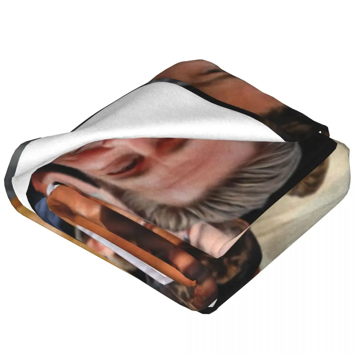 B-Brad Pitts Photo Blanket Actor Picnic Flannel Throw Blanket Warm Soft Outdoor Custom Bedspread Gift 2