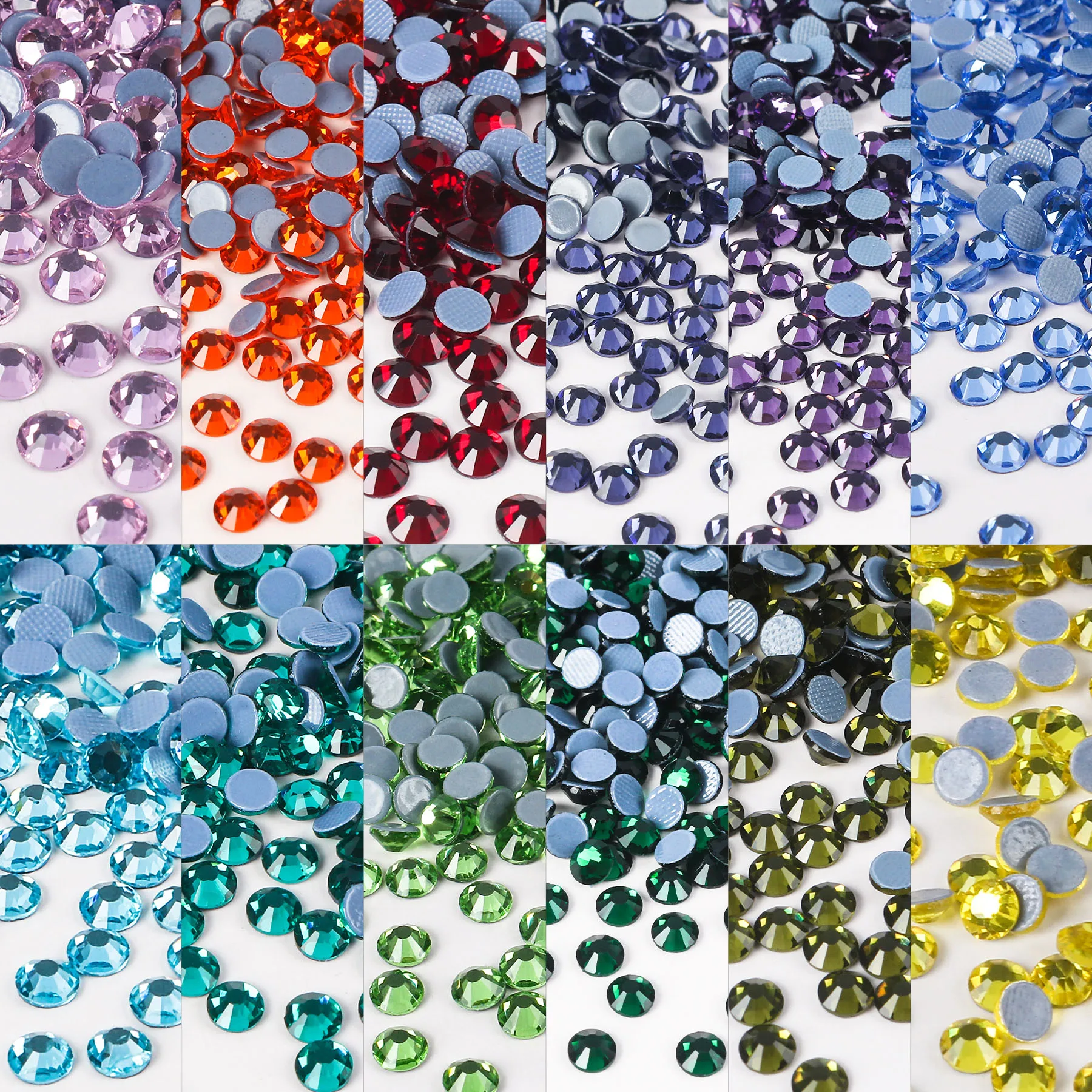 

SS6-SS30 Flat Back Hotfix Rhinestones Iron On Crystal AB Glitter Hot Fix Rhinestone Gems for Craft DIY Dress Garment Decoration