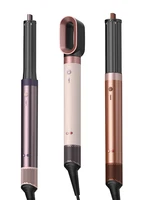 Brosse sèche-cheveux 5-en-1 détachable à flux d'air, peigne, boucleur, brosse lissante, styler à contrôle de température pour des cheveux lisses, anionique 6