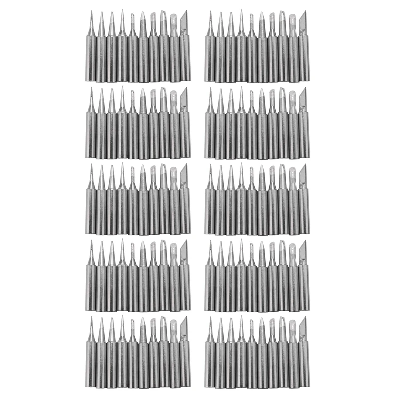 

100 Tip Set Tips Soldering Tip Set For Soldering Iron 900-T-I/ BK/ 1.6D/ 2.4D/ 3.0D/ 2C/ 3C/ 4C New