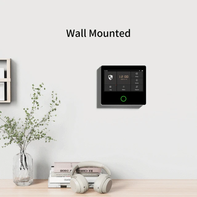 Staniot WiFi SecPanel 5 Wireless Home Alarm System Tuya Smart 4.3" Touch Screen Security Kit Built-in Siren APP Remote Control 2