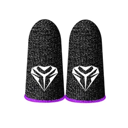 Gaming Finger Sleeves - Sweatproof Touchscreen Thumb Gloves for Enhanced Mobile Gaming Performance (PURPLE)