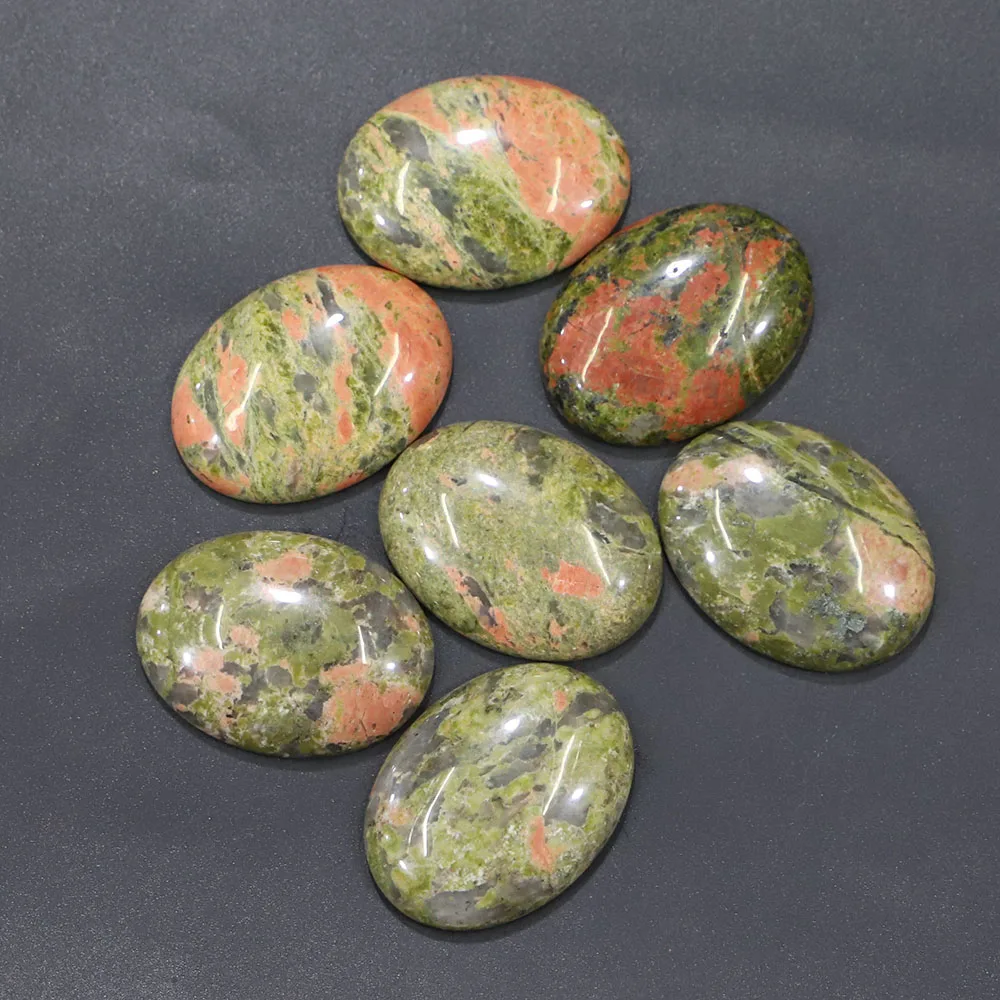 Free Shipping Natural Agate 40* 30mm Single Arc Oval Ring Face Ornaments Inset Bare Stone DIY Jewelry Making Wholesale 6Pcs/Lot