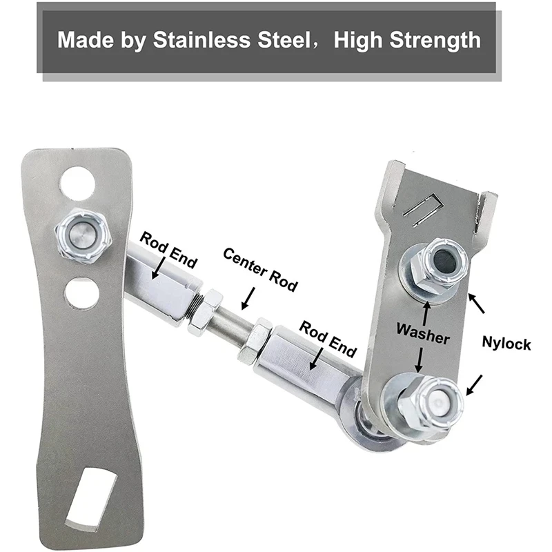 NEW For Jeep Cherokee XJ Comanche MJ 1986-2001 Transfer Case Linkage Stainless Steel Kit Car Accessories