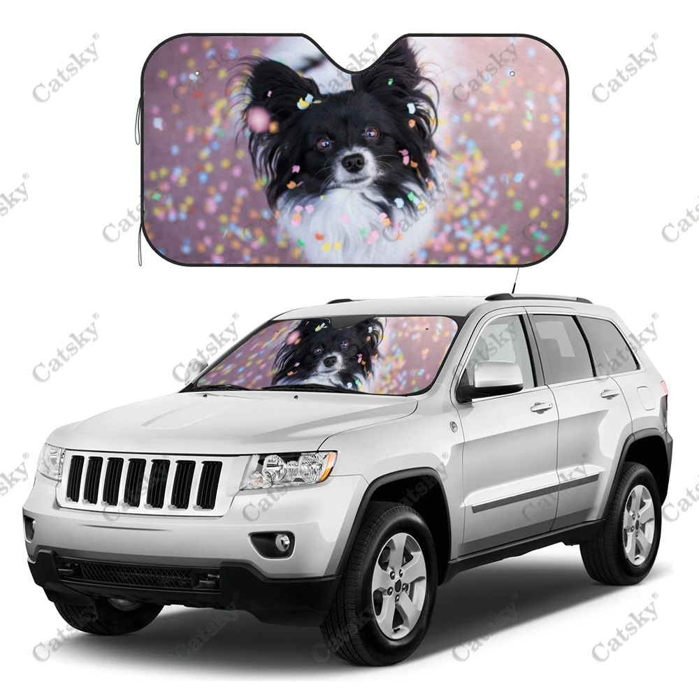 

Animal Chihuahua Dog Car Windshield UV-proof Sunvisor,Car Windshield Sunshade Protect,Universal Car Accessories Window Sunshade