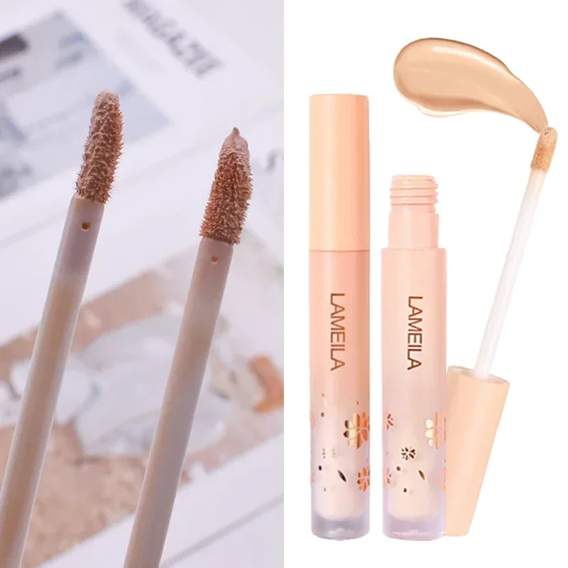 Liquid Concealer 3 Colors Liquid Concealer High Covering Moisturizing Oil Control Foundation Invisible Pores Dark Circles Freckle Face Makeup