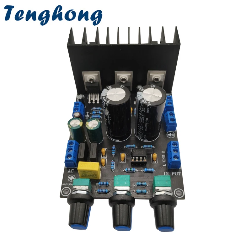 

Tenghong TDA2030A 2.1 Subwoofer Amplifier Board 15W*3 Stereo Theater Audio Sound Amplifier Multimedia Power Amplificador Board