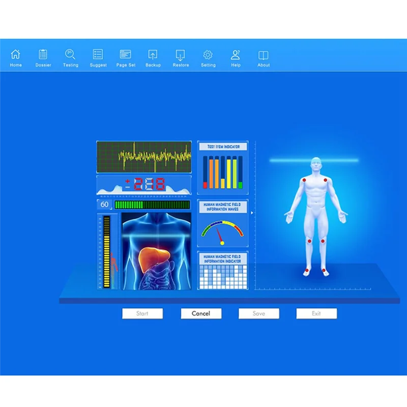 Tools QMR-998 Quantum Resonance Magnetic Analyzer Set Hand Touch Quantum Body Analyzer with 52 Reports 10Th Generation