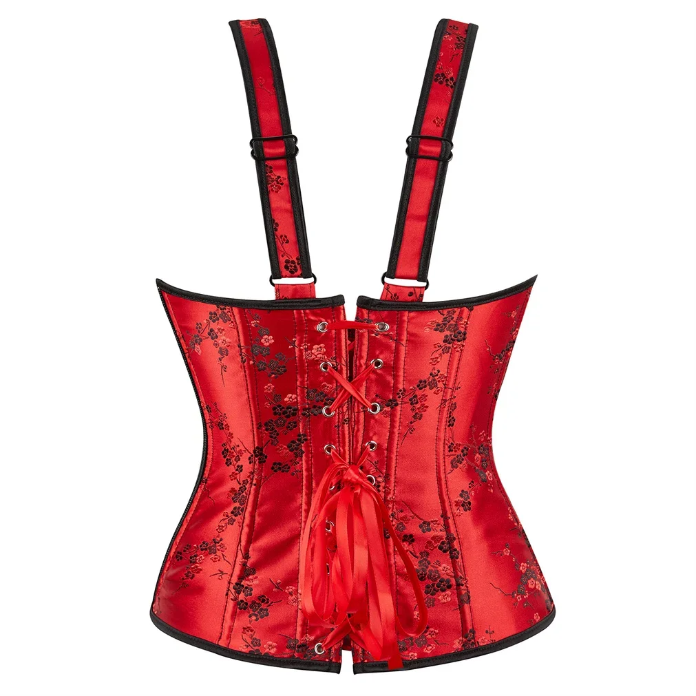 Bridal Corsets Dresses for Women Zip Up Corselet Sexy Strap Bustiers Skirt Set Plus Size Burlesque Halloween Partynight Outfits