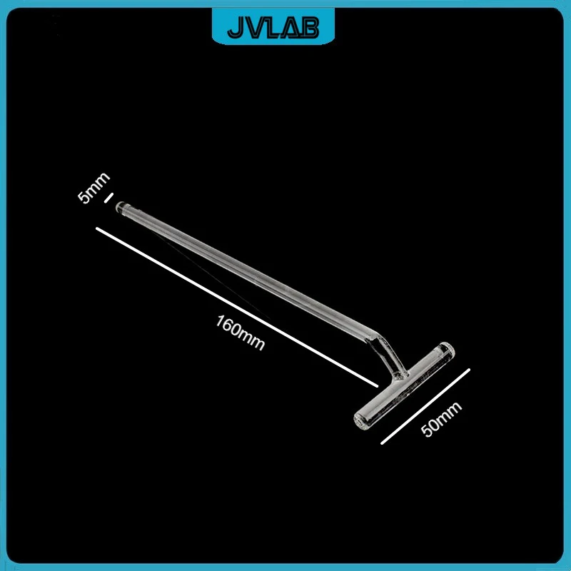 Glass Cell Spreader T-shape Cell Coating Bar Culture Dish Coated Stick Width 50mm Applicator Spatula Push Plates 10/PK