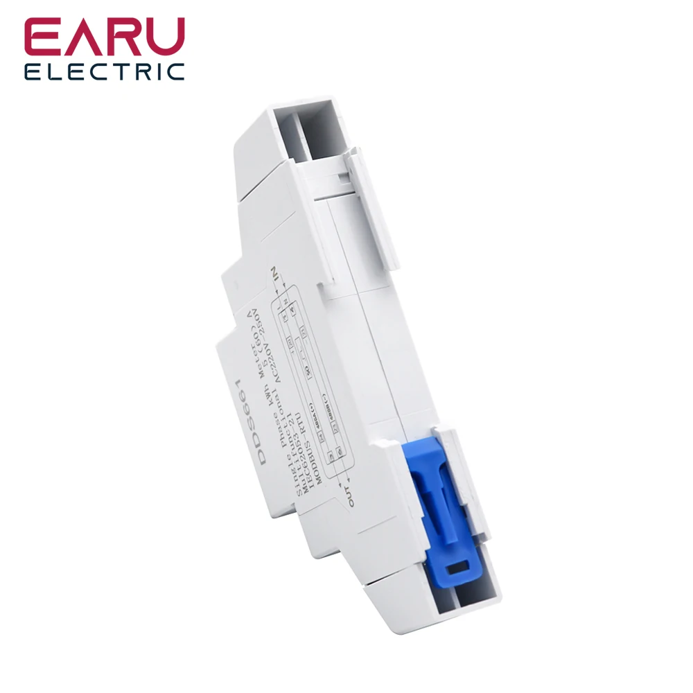 80A Din Rail Single Phase Two Wire LCD Digital Dis... - Grandado