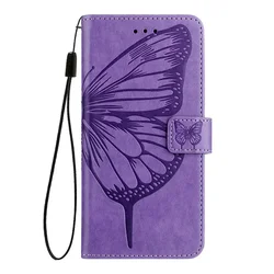 Portafoglio in pelle con motivo farfalla elegante - Flip case Shark 9 8, colori vivaci