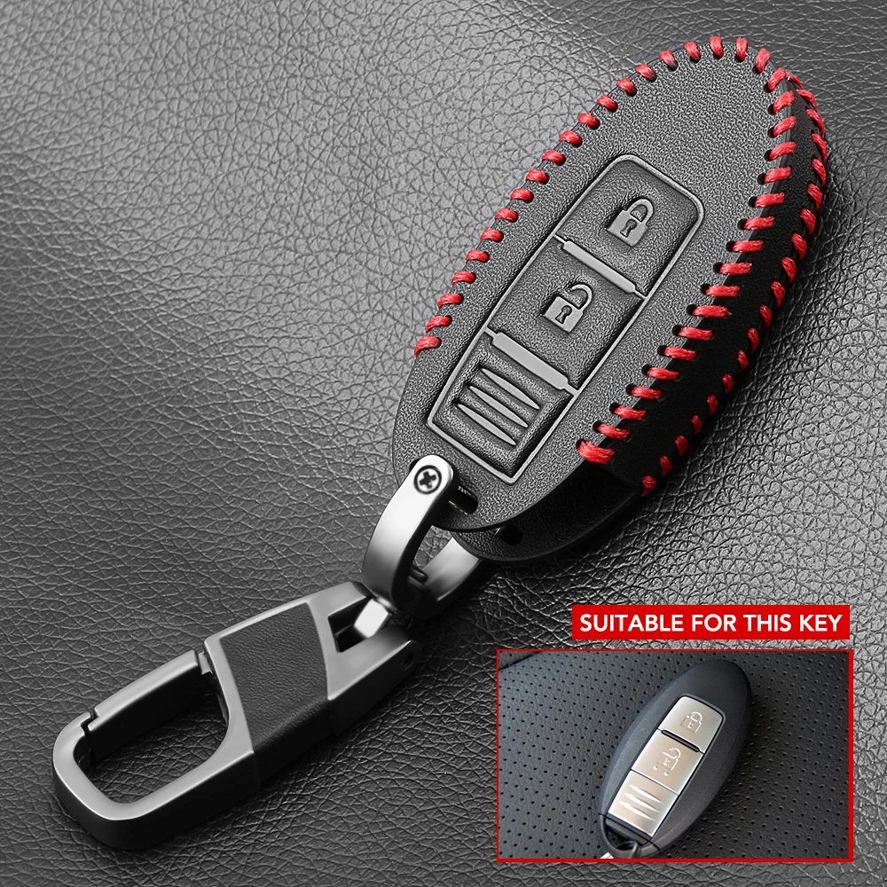 New Design Leather Car Remote Key Cover Case for Nissan Qashqai J10 J11 X-Trail t31 t32 kicks Tiida Pathfinder Murano Note Juke key case key case cover remote control case cover