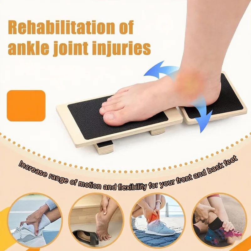 Wooden Balance Bars Ankle Foot Strengthener Single Leg Balance Board for Sprained Ankle  Stability Exercises Posture Correction