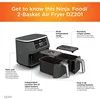 Ninja DZ201 Foodi 6-in-1 2-Basket Air Fryer with DualZone Technology, 8-Quart Capacity, and a Dark Grey Stainless Finish 5