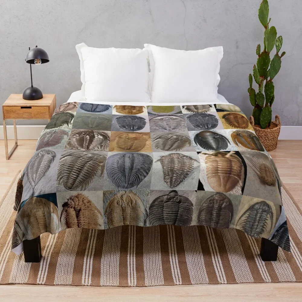 

Trilobites Throw Blanket Soft Plush Plaid Fluffy Softs Blankets
