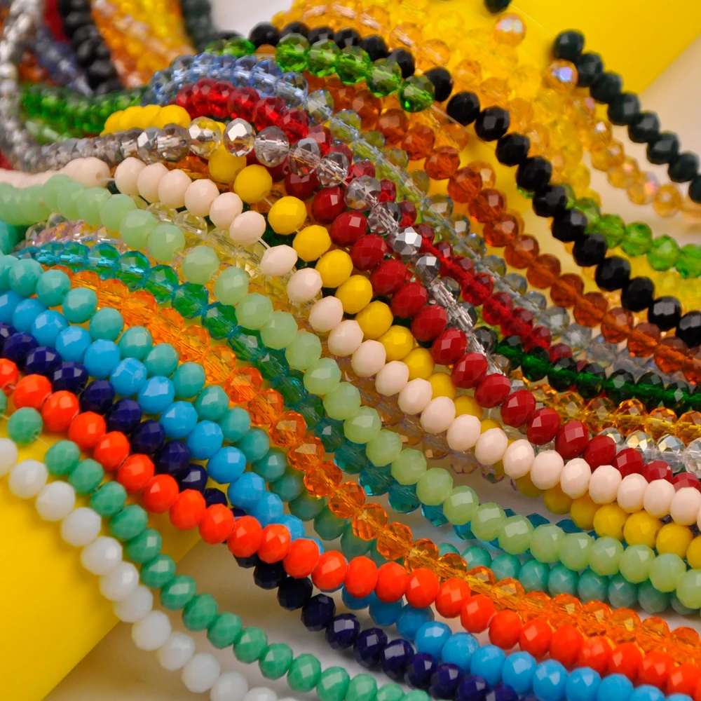 

Laanc 50strands 6mm Crystal Beads for making jewelry
