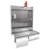 Aluminum Work Station Cabinet Flip-Out Work Tray Paper Towel Rack Organizer Trailer Shop Storage Shelf Foldable Lightweight 4