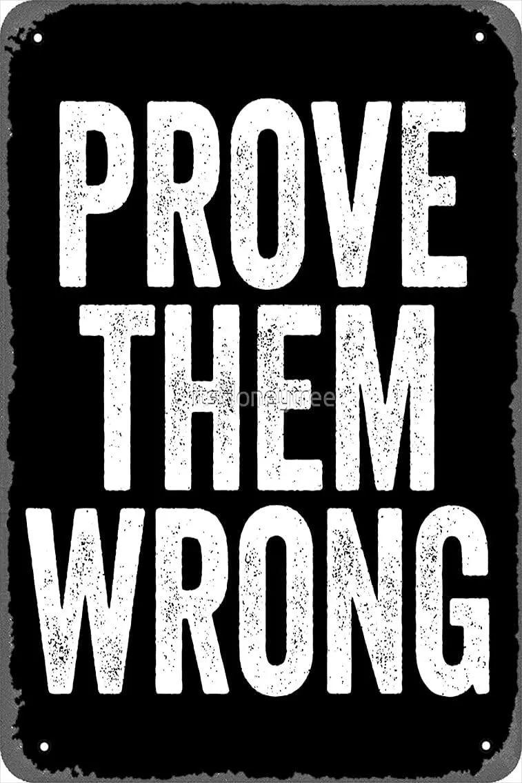 Доказать, что они неправильный постер, 8x12 дюймов, Ретро винтажный металлический знак, дом, мужская пещера, искусство