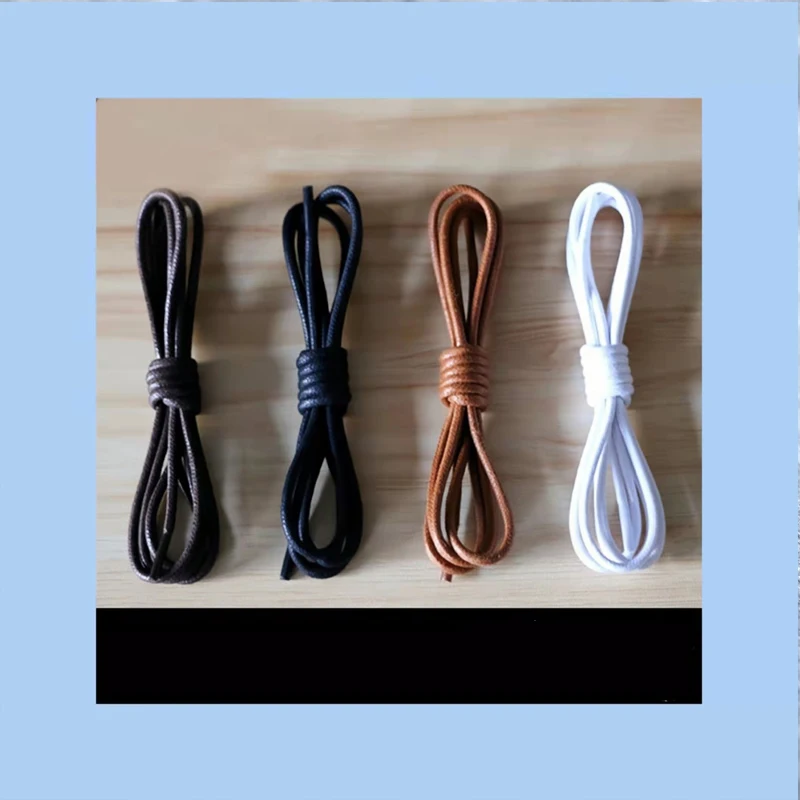 

Waxed round laces for high-end oxford leather boots, boots, leather shoes