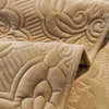 Short Plush Sofa Cushion  Autumn Winter Embossed Wave Edge Sofas Towel Pillow Cover L-shaped Sofa Cover Slip Wear Resistant 4