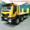 1/14 8x4 RC Hydraulic Wrecker Truck Remote Control Rescue Vehicles Model With Sounds Lights Painted Assembled Boys Toys TH23195 2