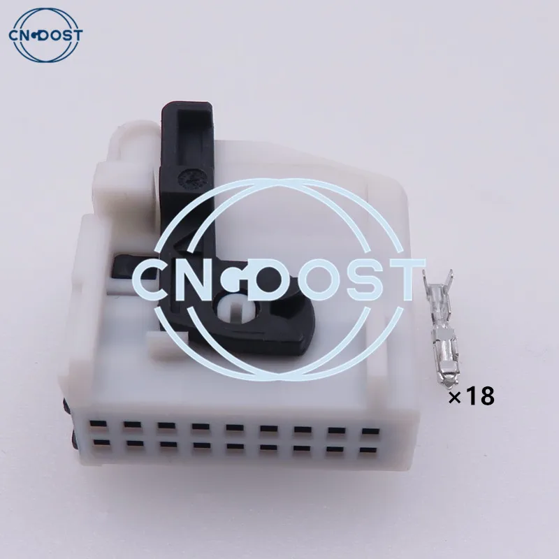 

1 Set 18 Pin Automotive Plastic Housing Unsealed Cable Socket 1379100-2 Miniature Car Connector 2-967416-1 2-965777-1