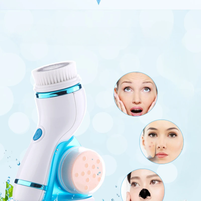 

Portable Facial Cleanser Electric Cleansing Brush Multifunctional Facial Massage Instrument Ultrasonic Skin Scrubber