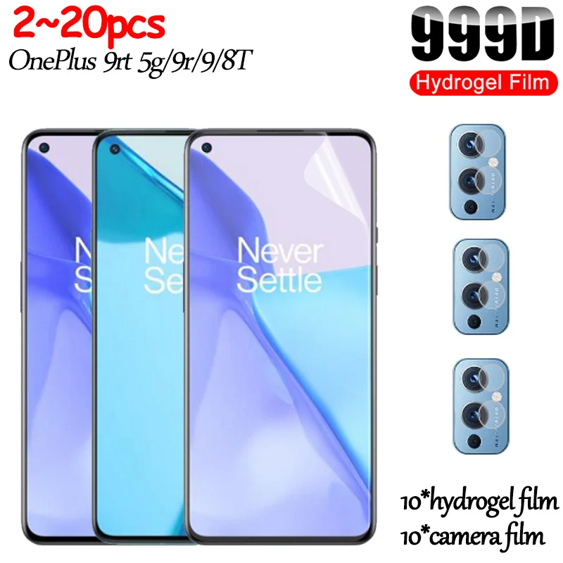 

film hydrogel for oneplus 9rt 5g soft screen protector for oneplus9rt camera lens film/ not tempered glass one plus 8t 9 9r gel hydroalcolique
