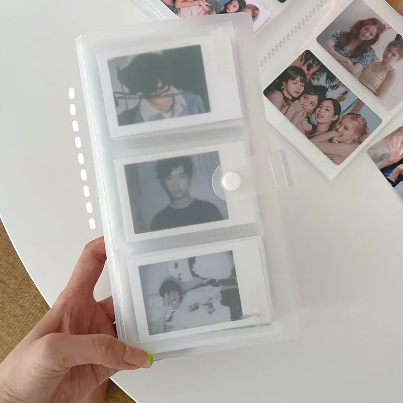 Deluxe Multi-Pocket Photocard Binder Album with Clear 3-Grid Design