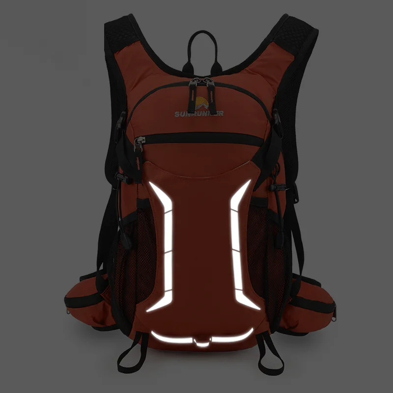 Zaino per l'idratazione con vescica d'acqua da 2 litri, zaini per l'idratazione per ciclismo, bicicletta, corsa, escursionismo, arrampicata, sci, zaino per acqua leggero con vescica ,Orange